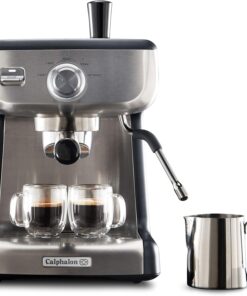 Calphalon BVCLECMP1 Temp iQ Espresso Machine with Steam Wand, Stainless